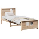  Sengestamme med hodegjerde Brun 100 x 200 cm Heltre furu