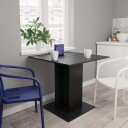 vidaXL Spisebord svart 80x80x75 cm sponplate