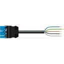 Tilkoblingskabel Cca Hann/løs 5-P Hunn/løs 1m 5G1.50mm² blå kode I