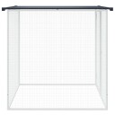 Vidaxl Kyllingbur Med Tak Antrasitt 103X98X90 cm Galvanisert Stål