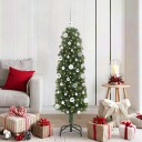  Kunstig juletre med 150 LED grønn 150 cm PVC og stål og plast