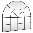  Veggspeil svart 100x90 cm buet jern