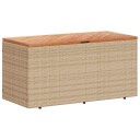 Putekasse beige 110x50x54 cm polyrotting akasie