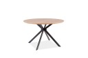 Astera Spisebord 120 cm Rundt - Eik/Svart