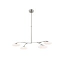 Brindille Four Light Chandelier Polished Nickel