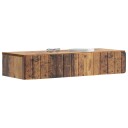 vidaXL Vegghengt Sidebord Gammelt tre 87,5 x 34,5 x 17 cm