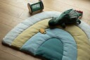 Sebra Leketeppe Regnbue Dusty Green