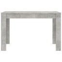  Spisebord betonggrå 120x60x76 cm sponplate 8719883730905