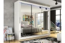 Sia Garderobe med Speil 250x215 cm - Hvit