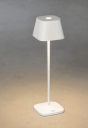 Trend Collection Capri bordlampe – oppladbar og dimbar, hvit 37 cm