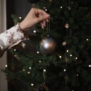 Seasons Julekuler Glass Grå Mix 3pk