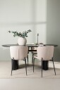 Venture Home   Spisegruppe Isolde med 4 stk stoler Modesto   Svart