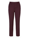 Filippa K Emma Cropped Cool Wool Trouser - Burgundy - 34