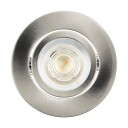 Eglo Saliceto-Z innbyggingslampe i børstet stål Ø8,8 RGB + TW Zigbee Bluetooth