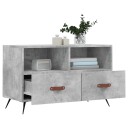 vidaXL TV-benk betonggrå 80x36x50 cm konstruert tre