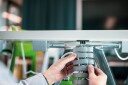 Schneider Electric INS61201 Kabelskjuler for gulv Sølv Installasjonsmaterial