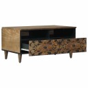  Kaffebord med skuff Brun 80 x 54 x 40 cm Massiv mango tre