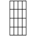 Dusjskjerm frostet herdet glass 100x195 cm