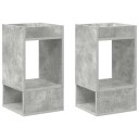 vidaXL Avlastningsbord 2 pcs Betonggrå 30 x 30 x 56 cm Konstruert tre