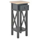 vidaXL Sidebord svart 27x27x65,5 cm tre