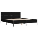  Sengeramme svart 135x190 cm konstruert tre og metall 8721102613234