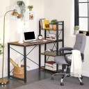 Selgro Databord med hyller i tre loftdesign Brun