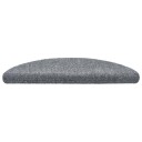 vidaXL Selvklebende trappematter 5 stk lysegrå 56x17x3 cm nålestempel