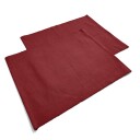 Bordbrikke 2 pakning   Niva burgunder Størrelse: 35 x 45 cm