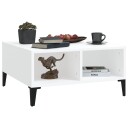 vidaXL Salongbord hvit 60x60x30 cm sponplate