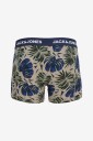 Jack & Jones Jachendo Leaves Trunks 5 Pack   Khaki green   XL