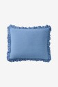 Ellos Home   Putetrekk Denim Frilled   Blå