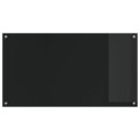 vidaXL Kjøkkenbakplate Svart 110 x 60 x 0,6 cm herdet glass