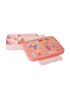 Rice Coral Ocean Print Plastic Lunchbox With 6 Rooms