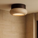 Eryvin vegglampe 15 cm rund - Valnøtt Beige