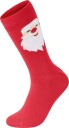 Lindbergh Christmas Bamboo Sock   CLEAR RED   40 47