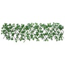  Utvidbart espalier med kunstig eføy grønn 5 stk 180x30 cm