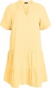 Zizzi   Kjole vViva 1/2 Abk Dress   Gul