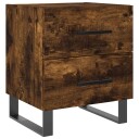 vidaXL Nattbord røkt eik 40x35x47,5 cm konstruert tre