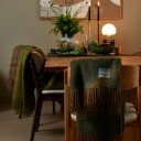 Mohair Pledd 130x170 cm, Moss Green