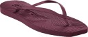 SLEEPERS Tapered White Flip Flop   Burgundy   39
