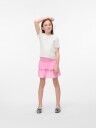 Vero Moda Girl Topp vmHelle Bloom Francis SS Top Jrs GI Hvit