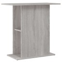 Akvariumstativ Grå Sonoma 75X36X72.5 cm Konstruert Tre