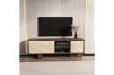 Dargaville TV-benk 150 cm - Valnøtt/Travertin
