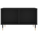 vidaXL Salongbord svart 60x50x36,5 cm konstruert tre