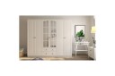 Jovric Garderobe 210x184 cm - Matt Hvit
