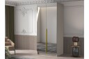 Julissa Garderobe med Speil 100 cm - Kashmir/Gull