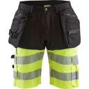 Blåkläder 159618119933C60 Synlighetsshorts med stretch, svart/varselgul Str. C60, Klær
