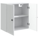 vidaXL Vegghengt skap Hvit 59 x 31 x 60 cm Konstruert tre