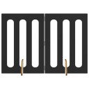 Vidaxl Folding Pet Fence 2 Stk. Svart Eik 100.5 X 38 X 70 cm