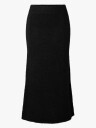 Selected Femme Gabella High Waisted Midi Knit Skirt Sort M